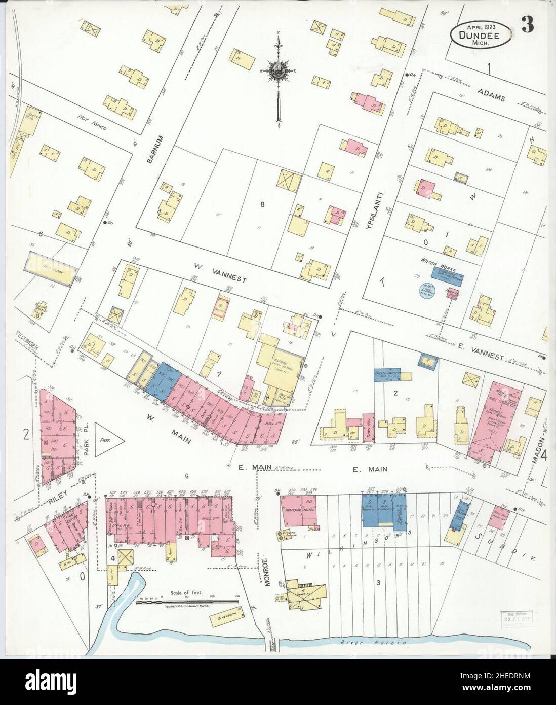 Map of dundee michigan hires stock photography and images Alamy