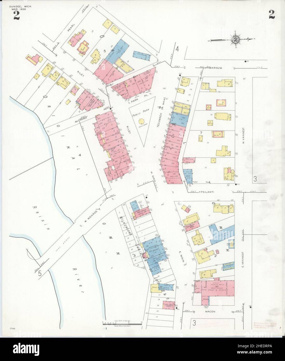 Map of dundee michigan hires stock photography and images Alamy