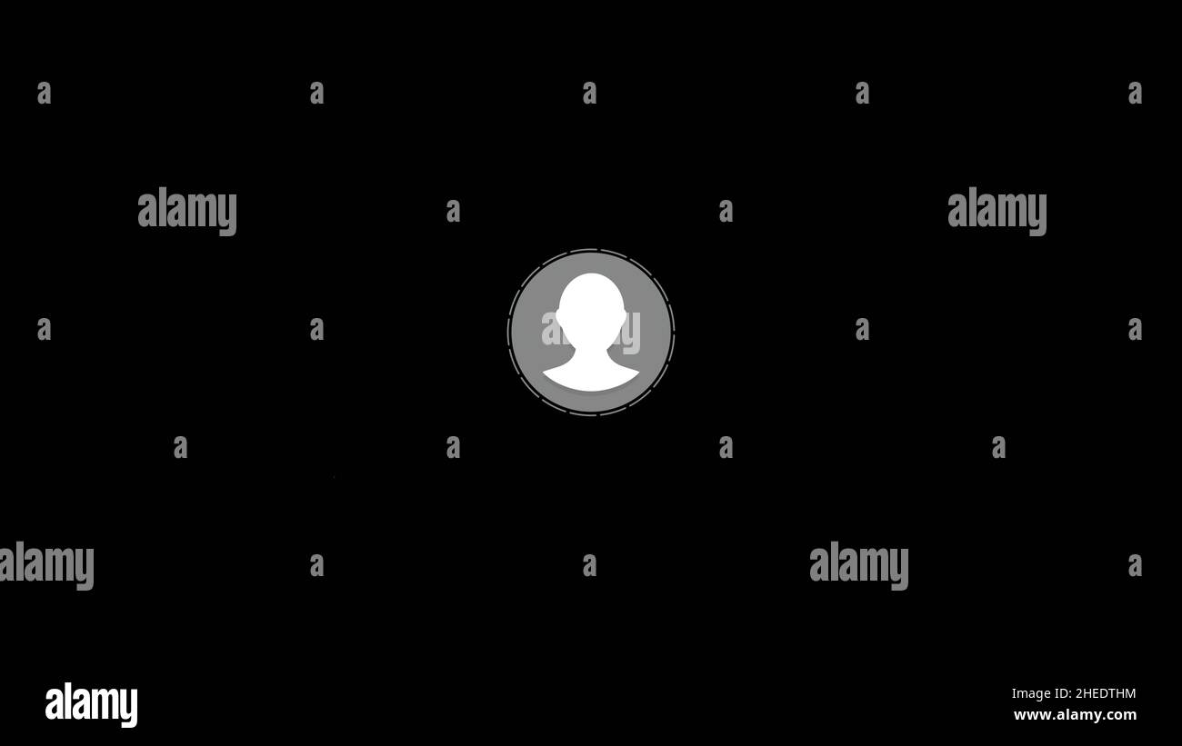 Social Network People Icon Link Connection Technology Loop Animation. Beautiful. Add Friends Network Icon Link Connection Technology Loop Animation. I Stock Photo