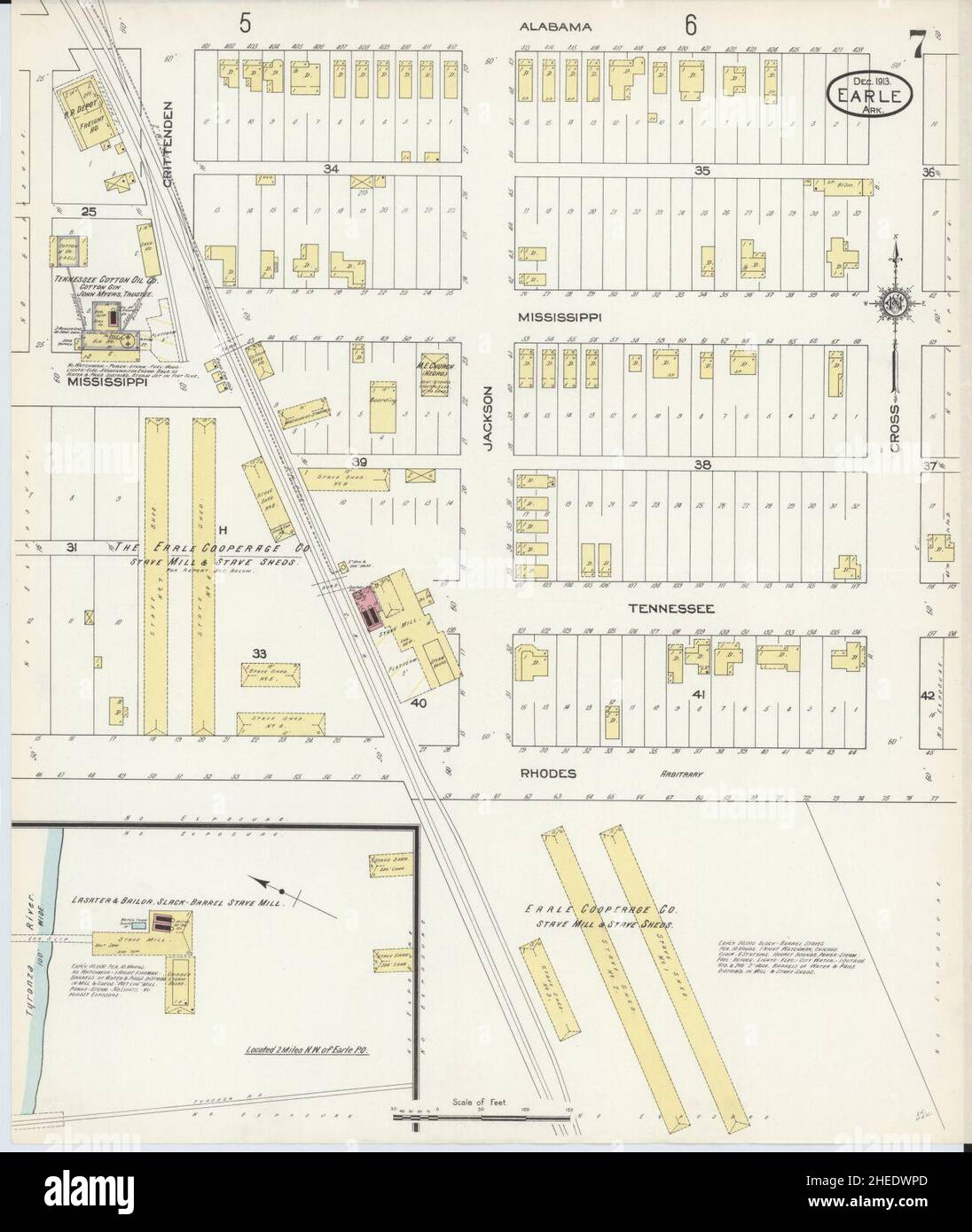 Earle arkansas map hires stock photography and images Alamy