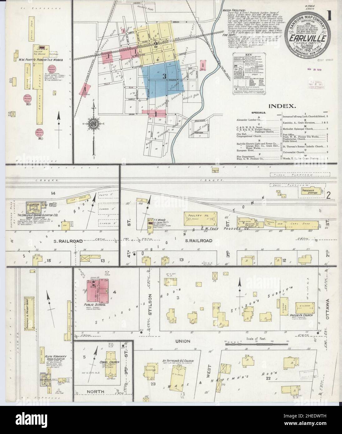 Earlville illinois map hires stock photography and images Alamy