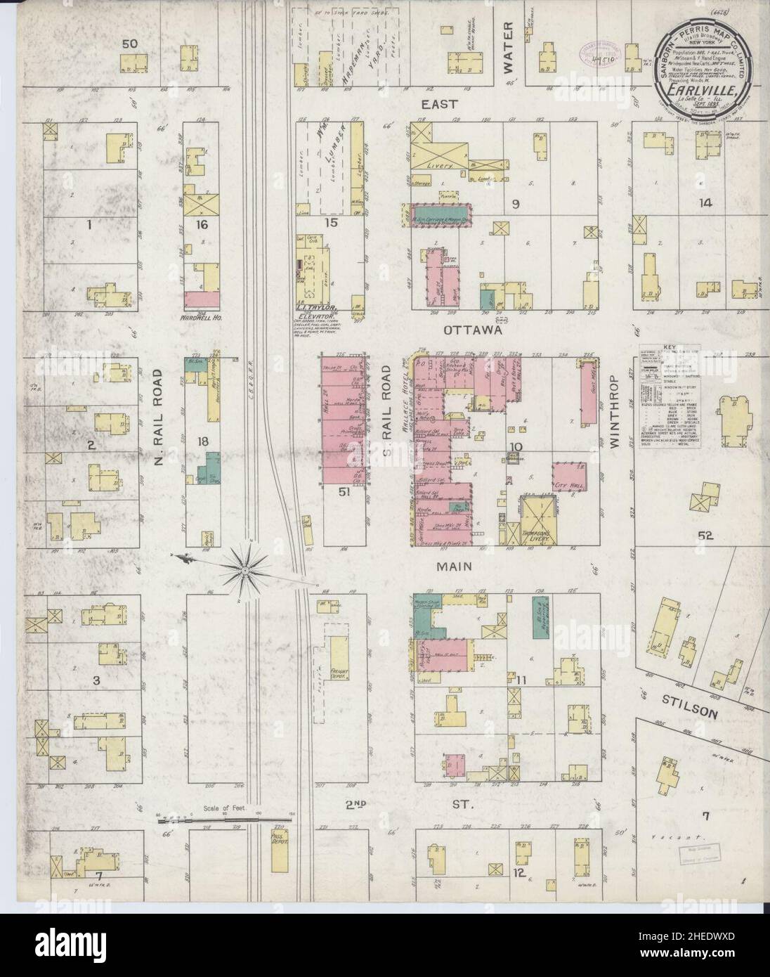 Earlville illinois map hires stock photography and images Alamy