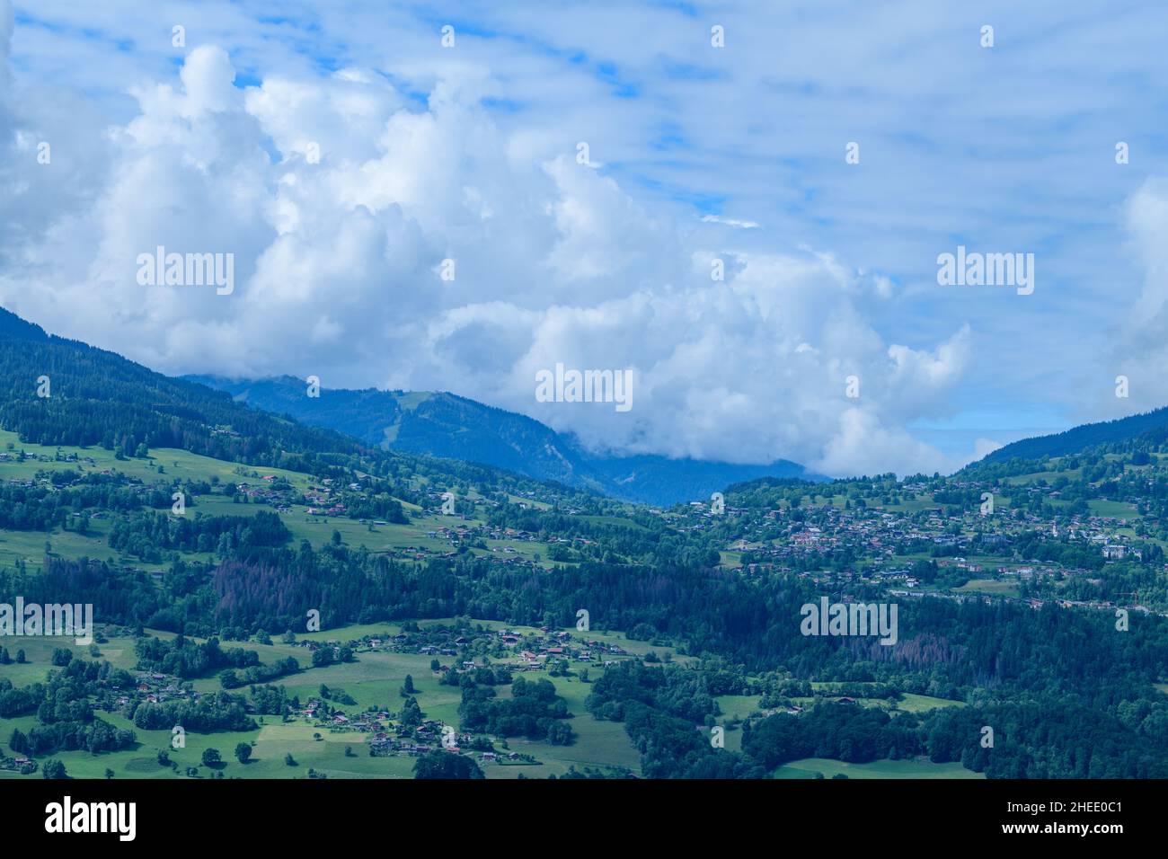 This landscape photo was taken in Europe, in France, in the Alps