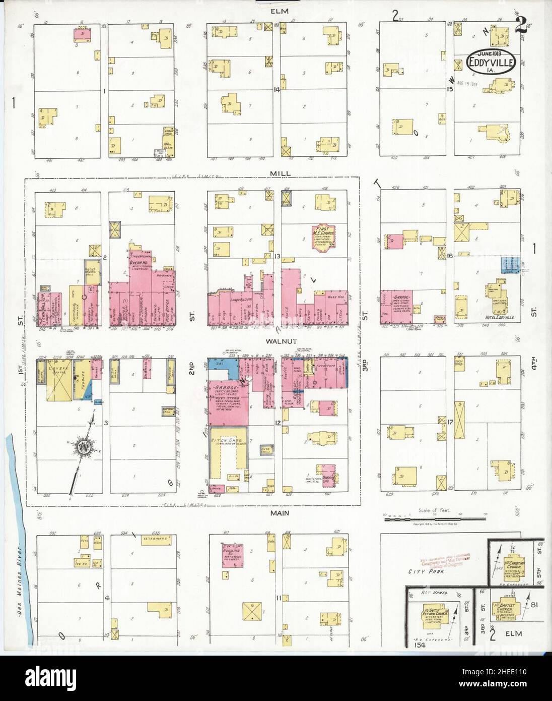 Eddyville iowa map hires stock photography and images Alamy