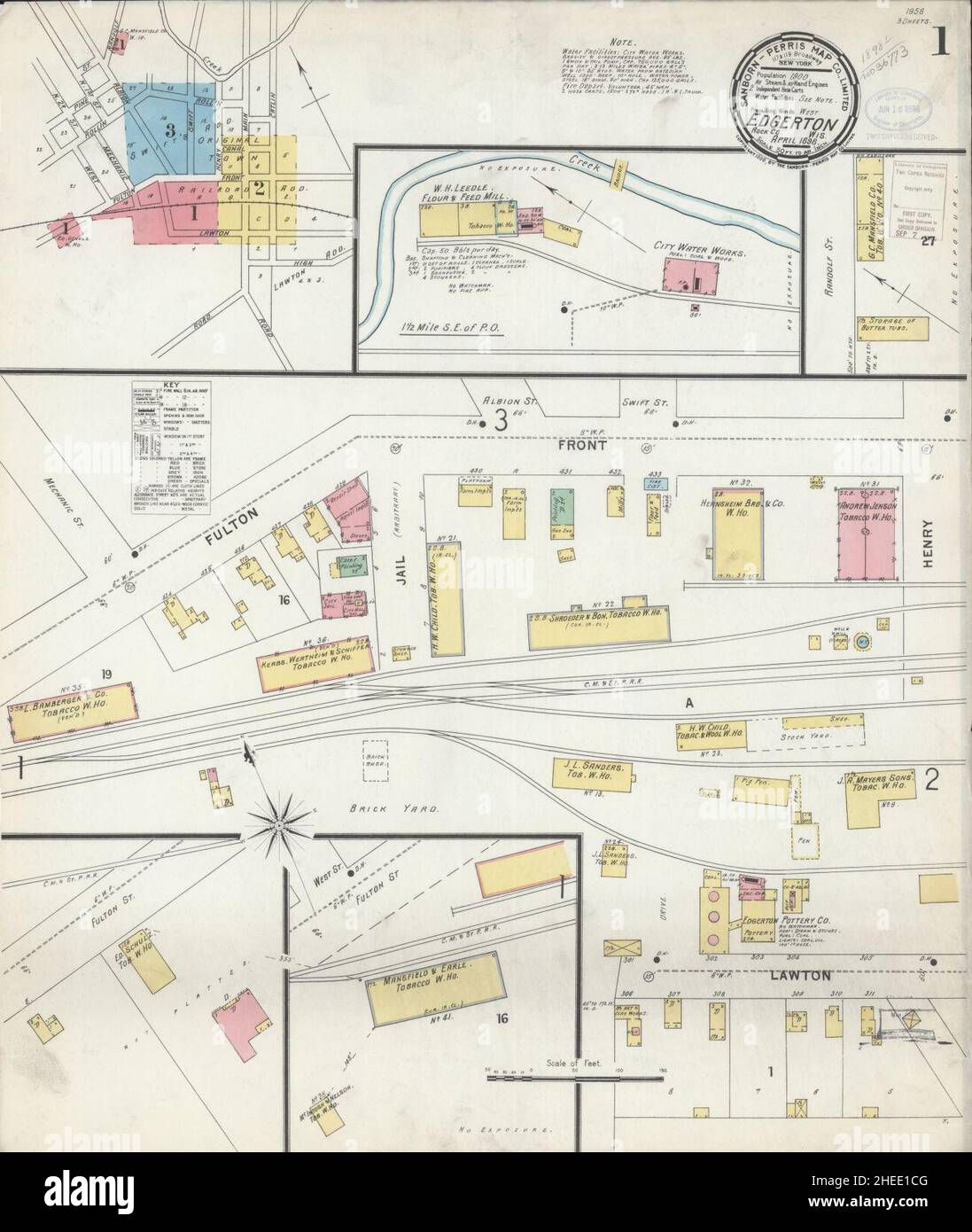 Map of edgerton hires stock photography and images Alamy