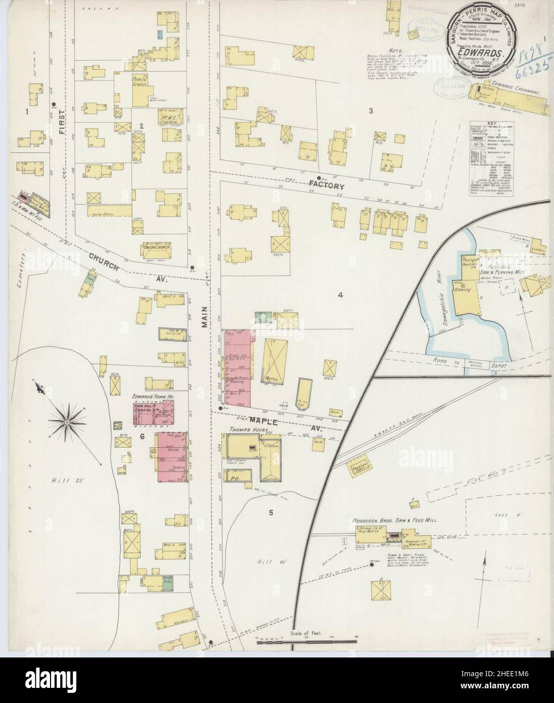 Map of edwards new york hires stock photography and images Alamy