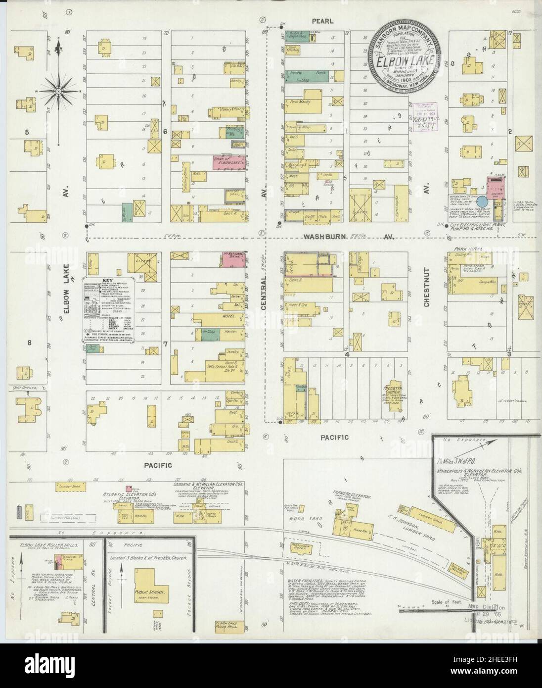 Map of elbow lake hires stock photography and images Alamy