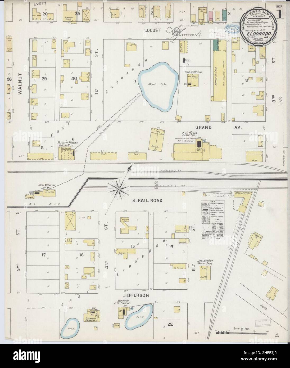 Eldorado illinois map hires stock photography and images Alamy