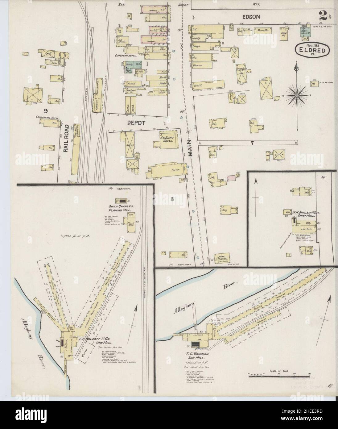Map of eldred hires stock photography and images Alamy