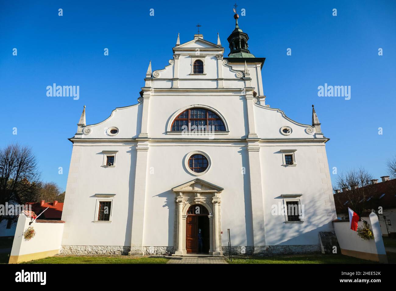 Rytwiany, Poland. 11 November 2021. Historic Church in the Golden Forest Hermitage in Rytwiany. Credit: Waldemar Sikora Stock Photo