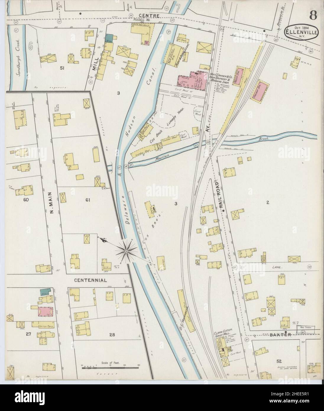 Map of ellenville hires stock photography and images Alamy