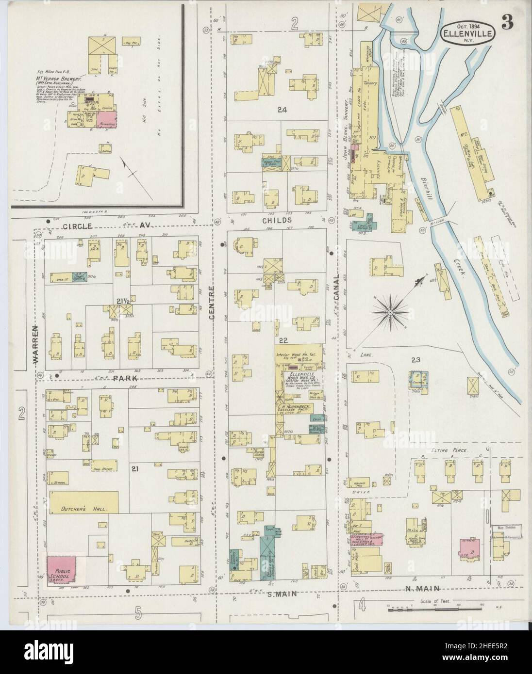 Ellenville map hires stock photography and images Alamy