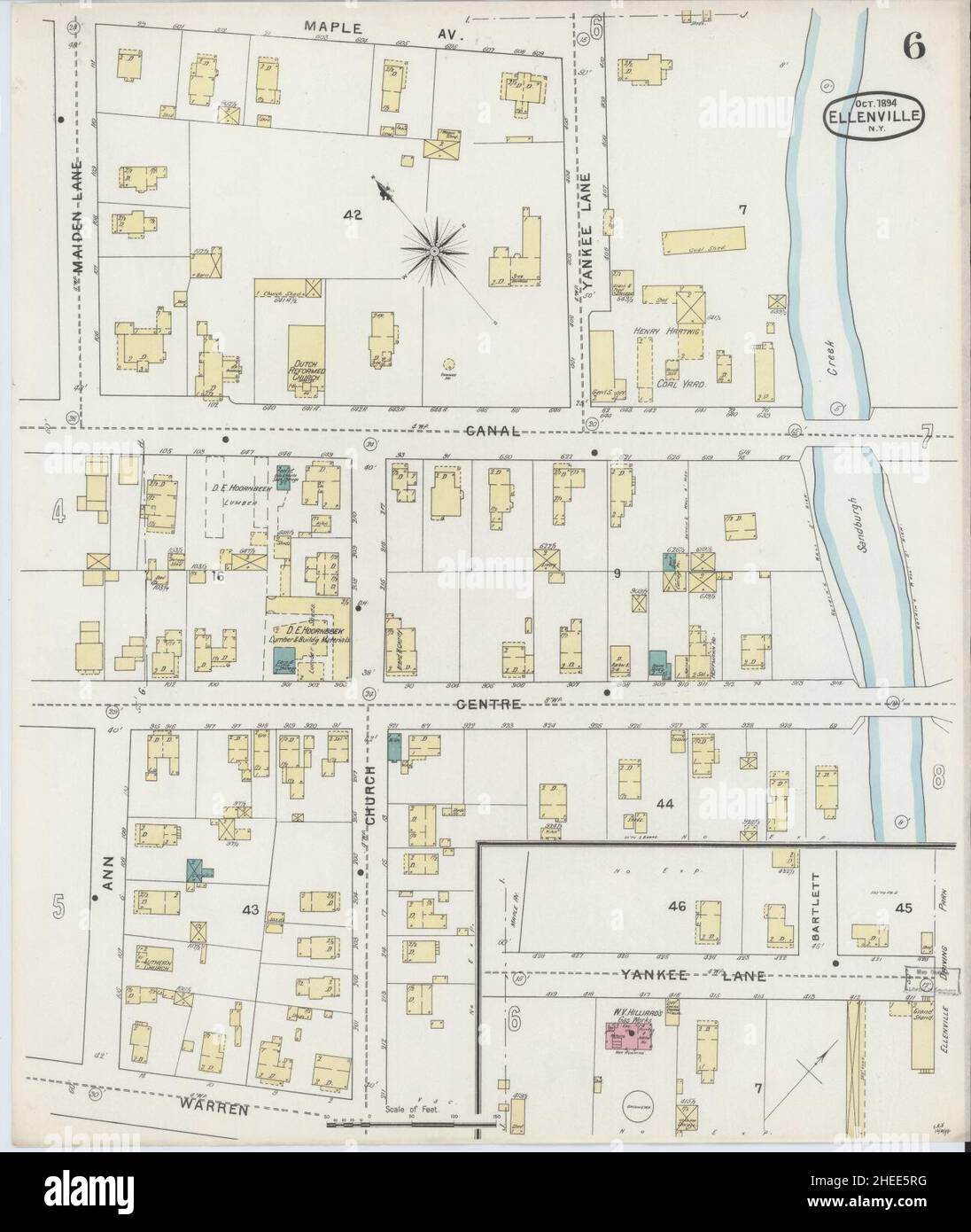 Map of ellenville new york hires stock photography and images Alamy