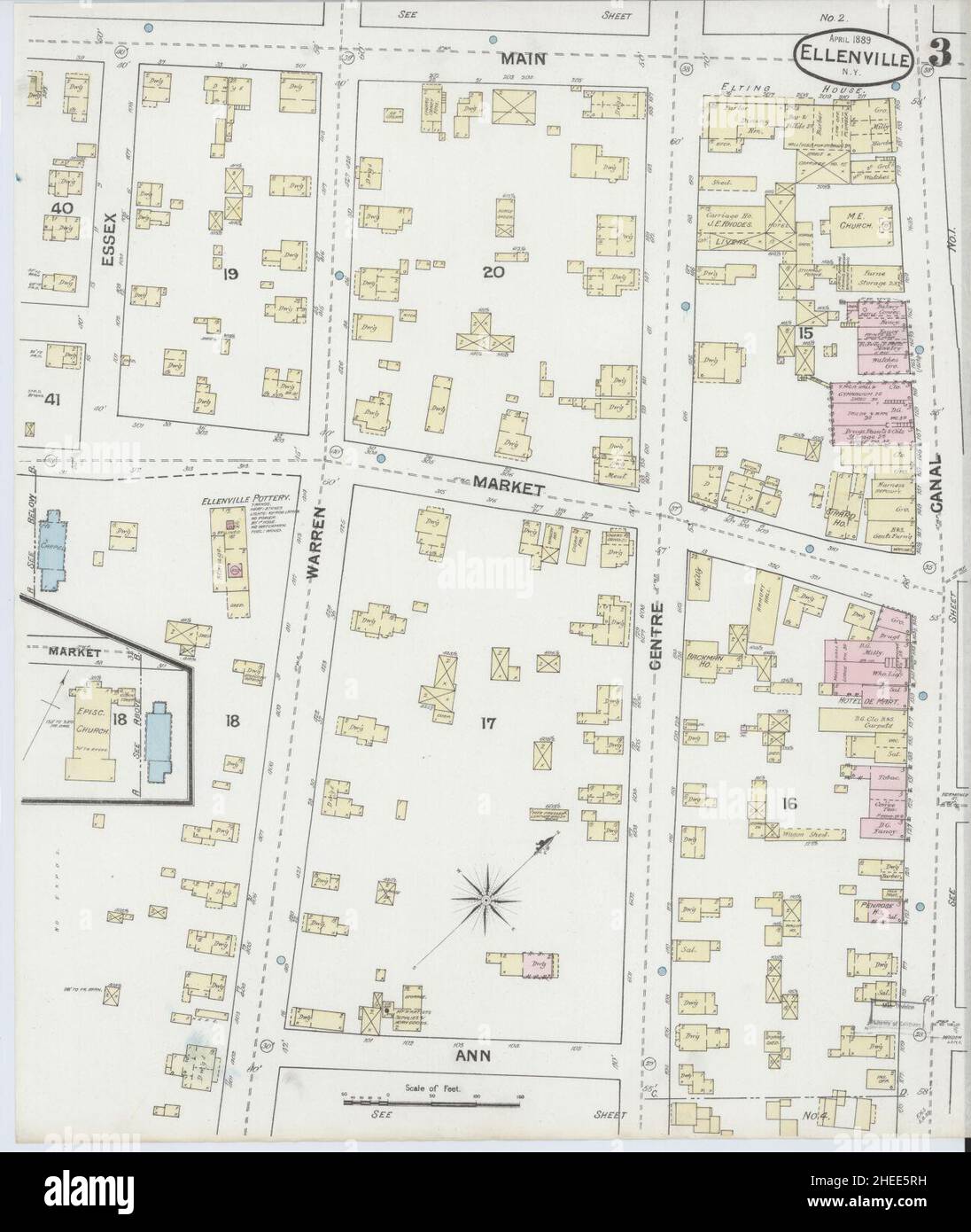 Map of ellenville hires stock photography and images Alamy
