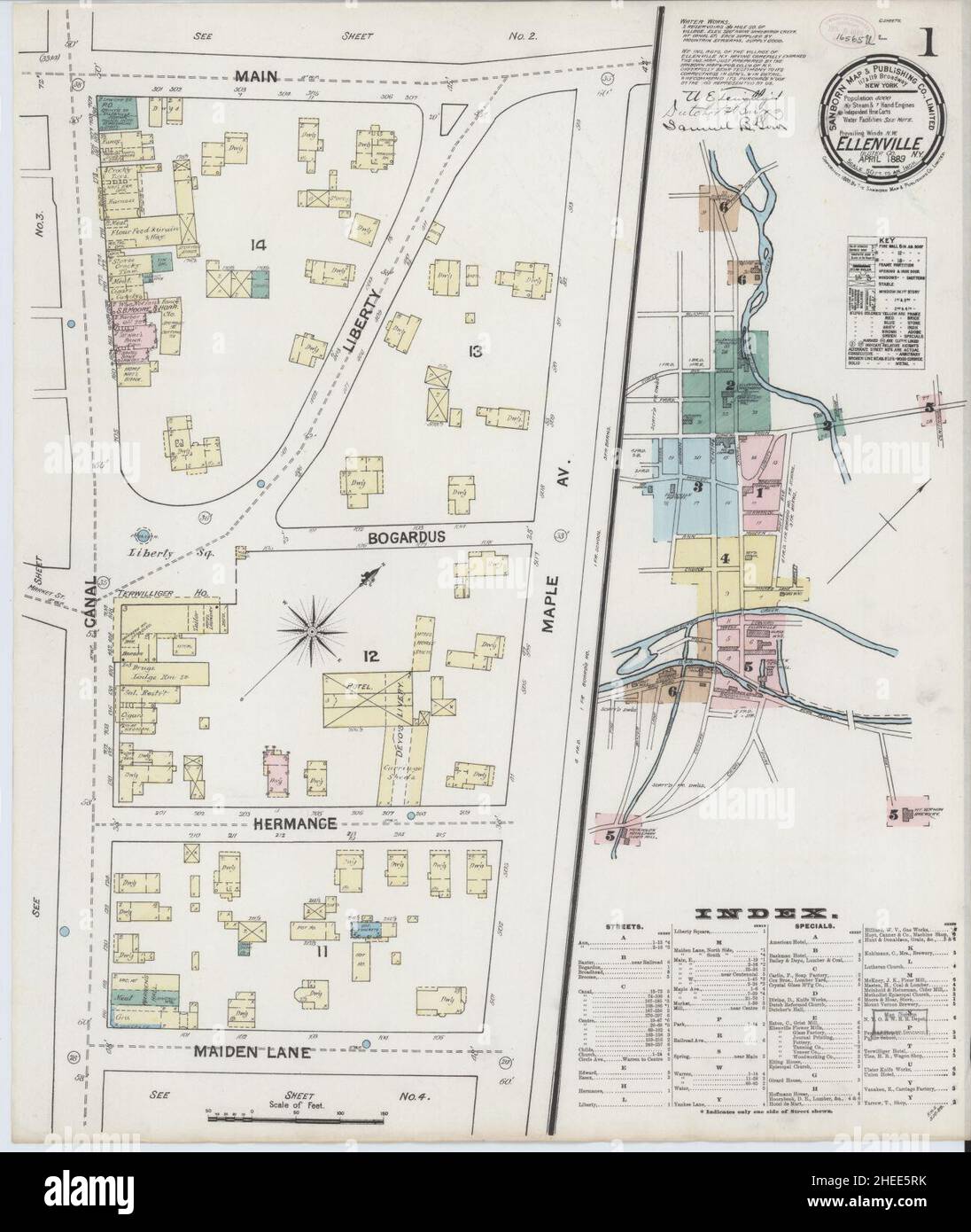 Map of ellenville new york hires stock photography and images Alamy
