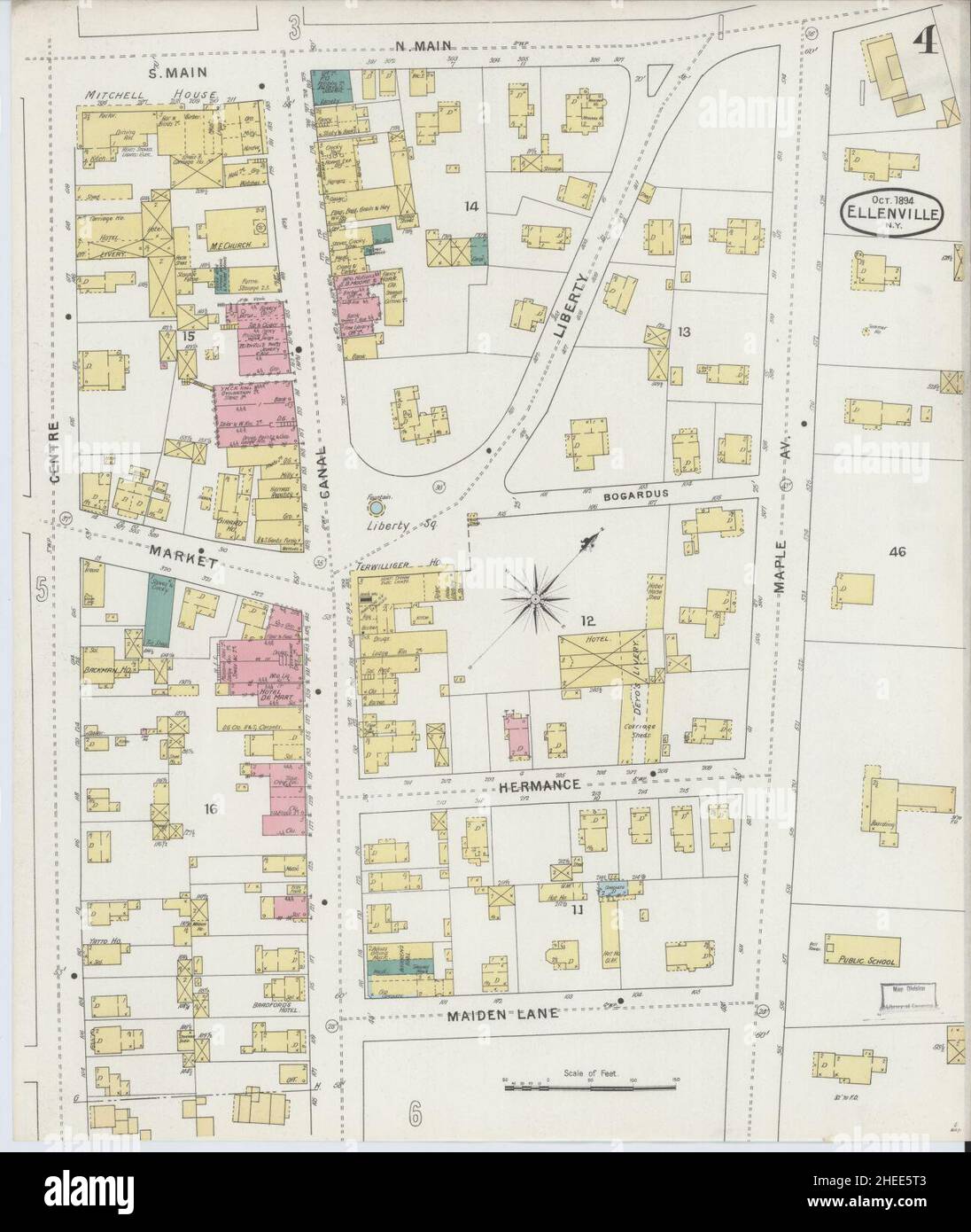 Map of ellenville hires stock photography and images Alamy