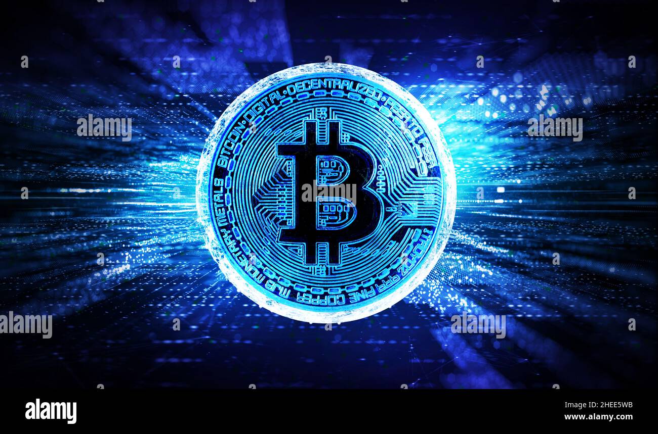 Cryptocurrency - Crypto Technology - Bitcoin - Abstract Background Stock  Photo - Alamy
