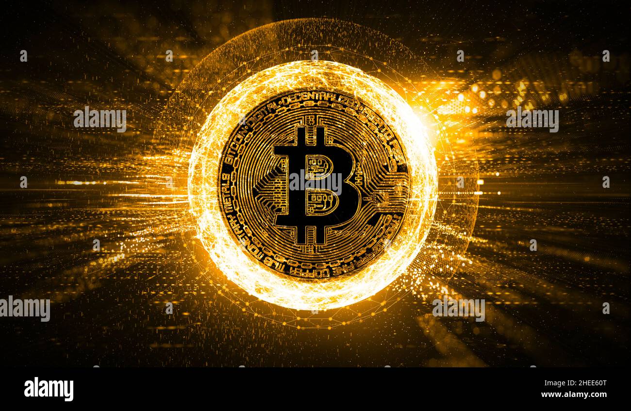 Cryptocurrency - Crypto Technology - Bitcoin - Abstract Background Stock  Photo - Alamy