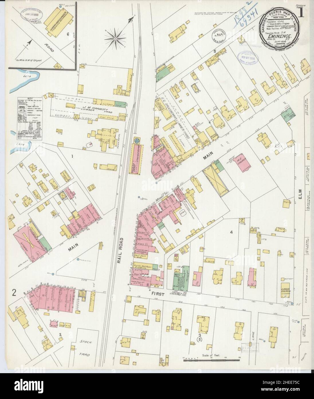 Map of eminence kentucky hires stock photography and images Alamy