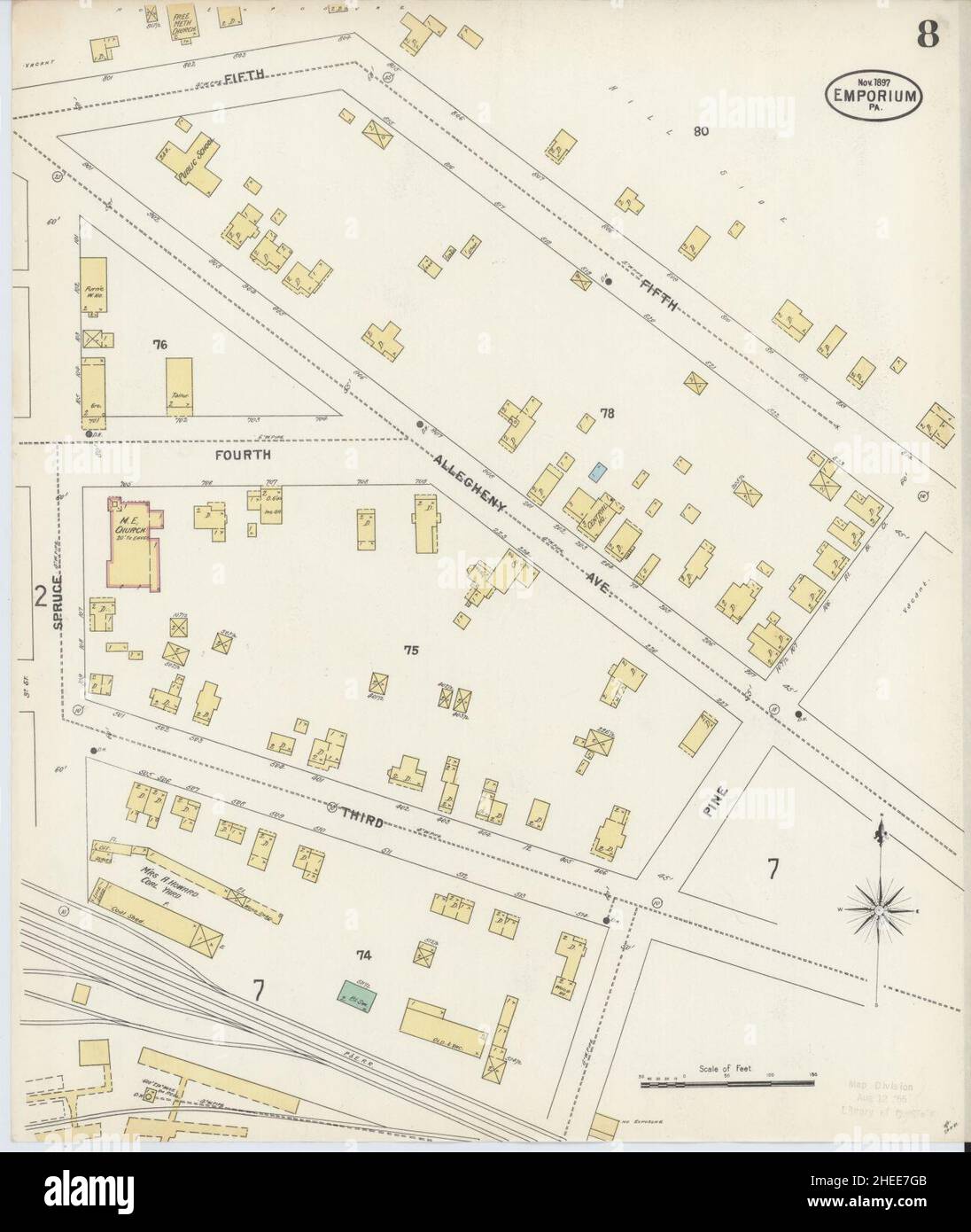 Emporium pennsylvania map hires stock photography and images Alamy
