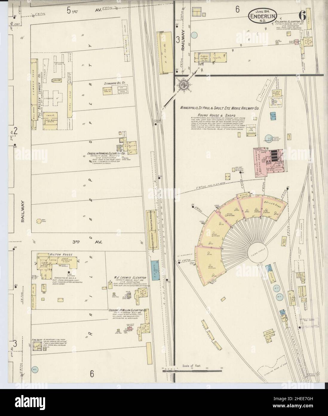 Map of enderlin hires stock photography and images Alamy
