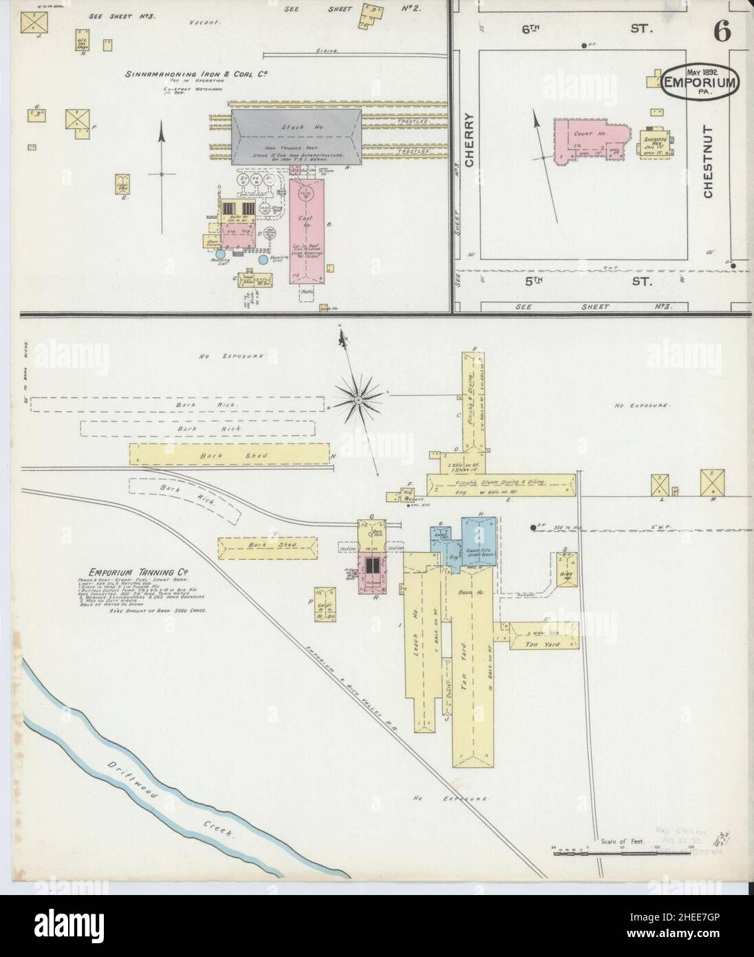 Emporium pennsylvania map hires stock photography and images Alamy