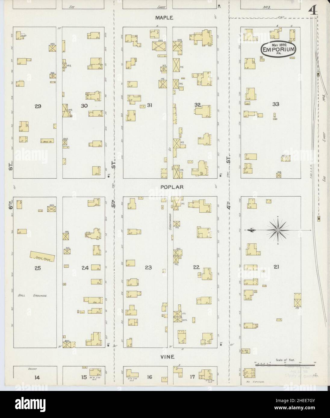 Emporium pennsylvania map hires stock photography and images Alamy