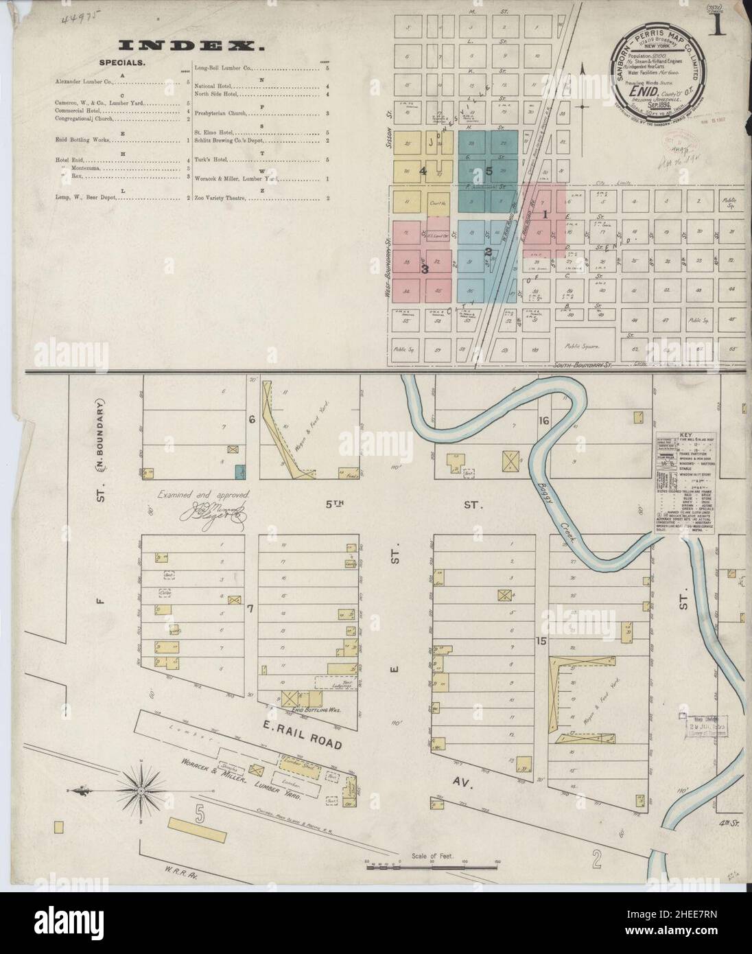 Map of enid oklahoma hires stock photography and images Alamy