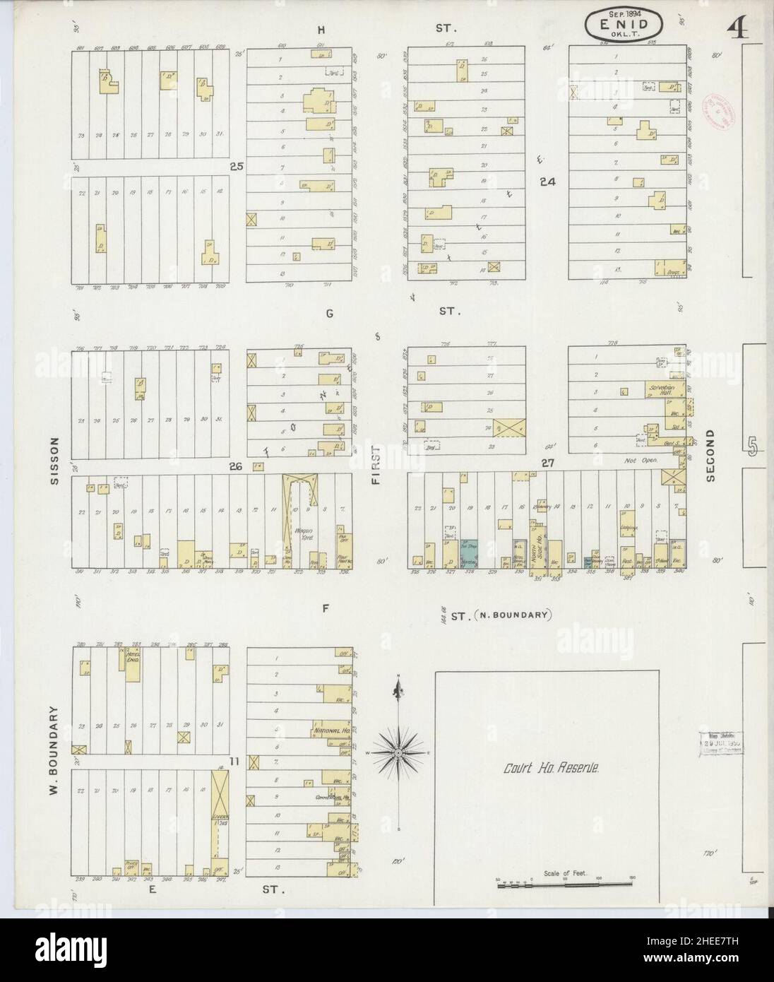 Map of enid oklahoma hires stock photography and images Alamy