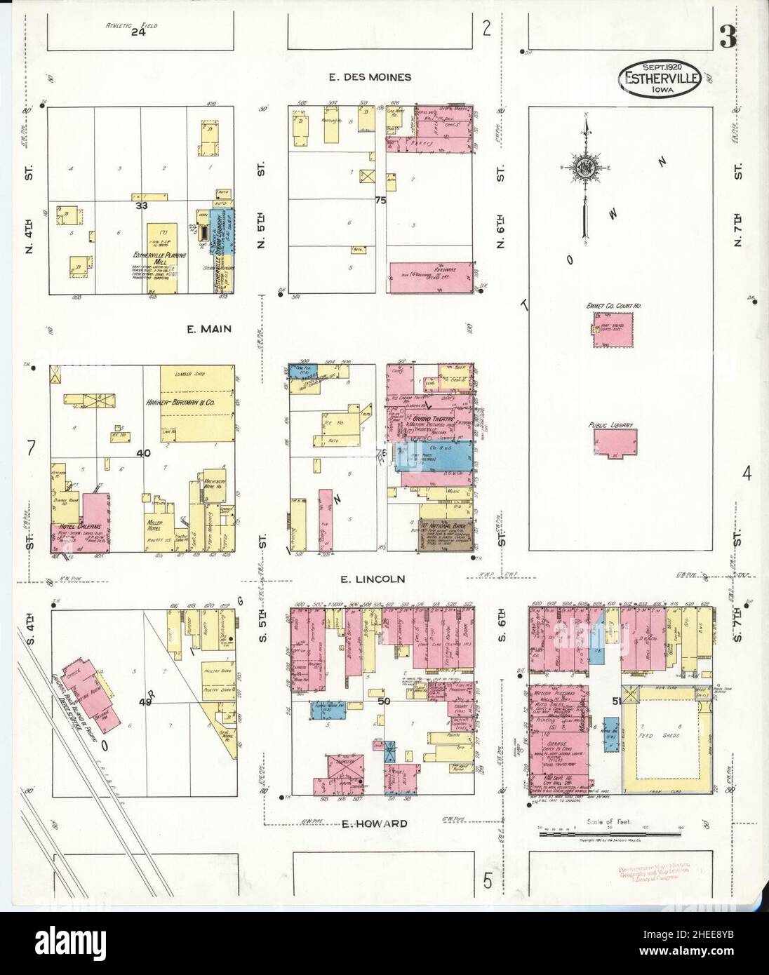 Map of estherville hires stock photography and images Alamy
