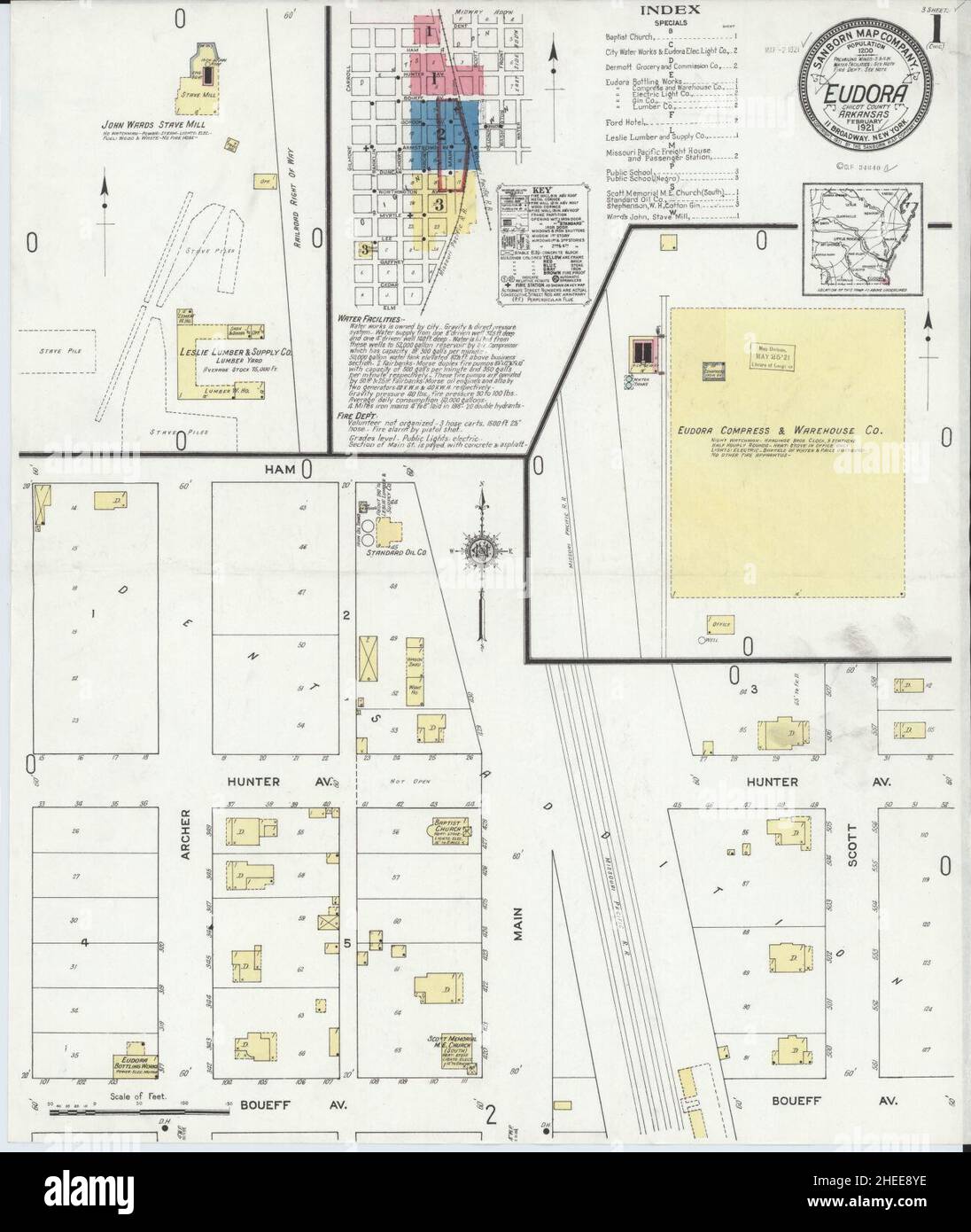 Map of eudora hires stock photography and images Alamy