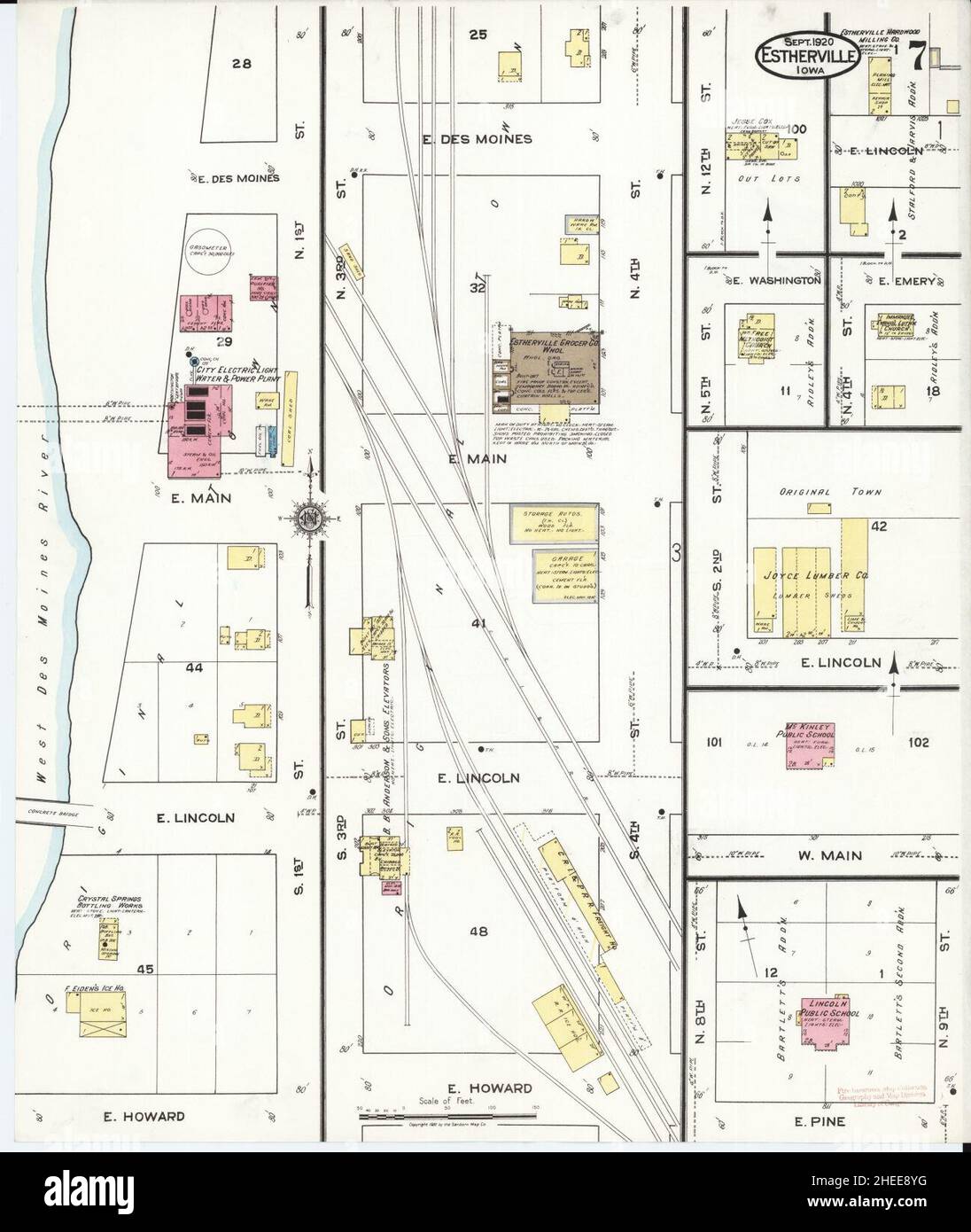Map of estherville hires stock photography and images Alamy