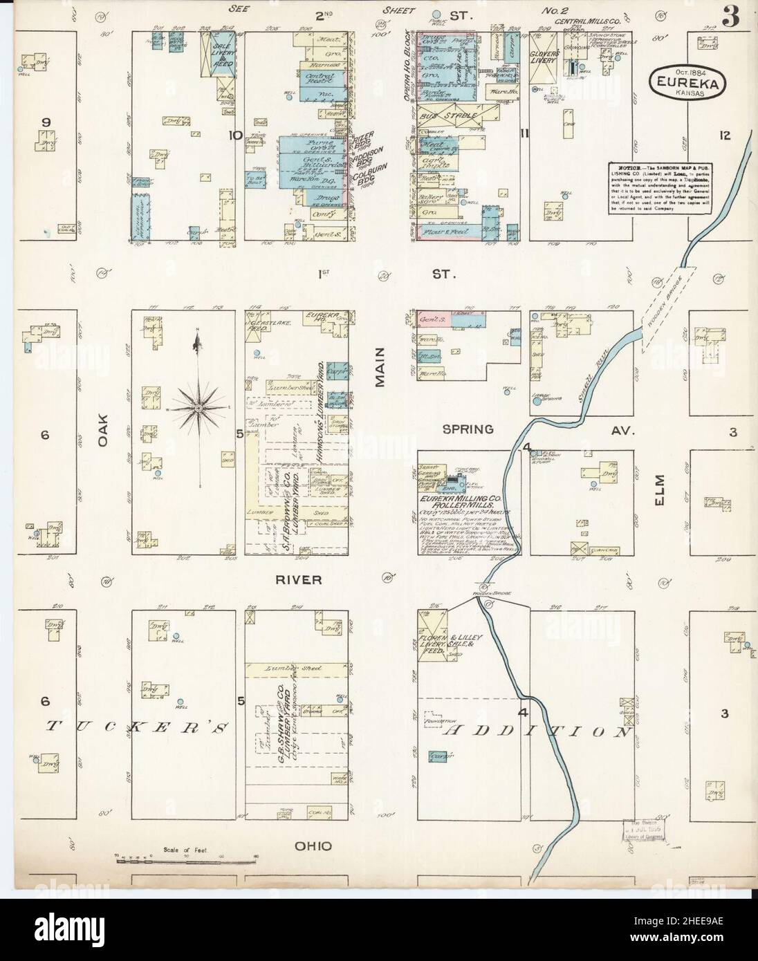 Eureka kansas map hires stock photography and images Alamy