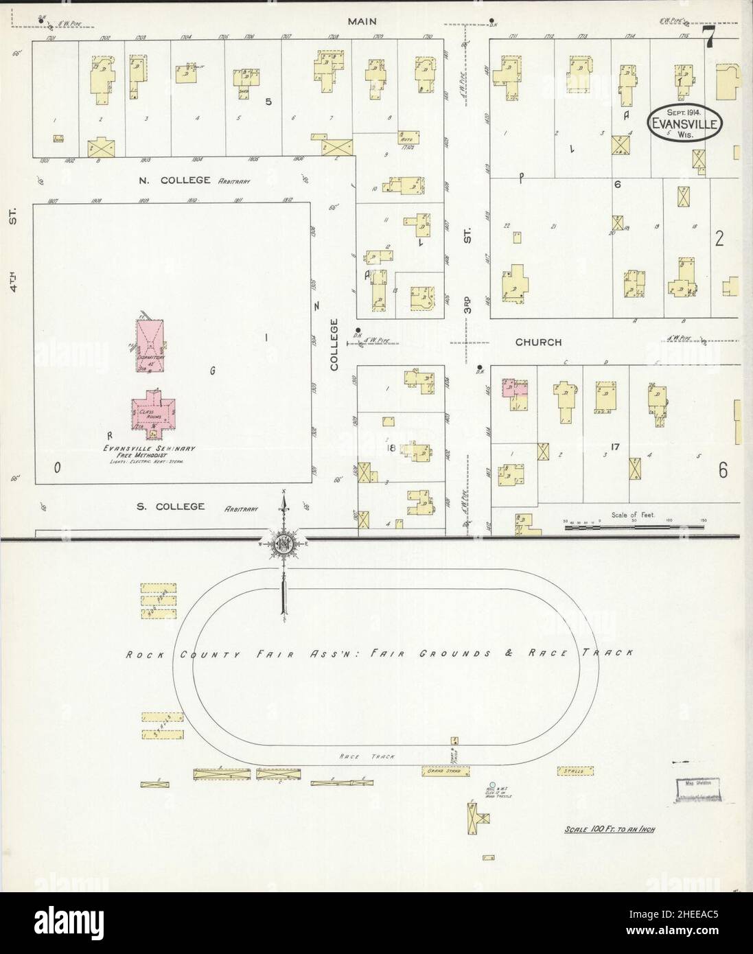 Evansville wisconsin map hires stock photography and images Alamy