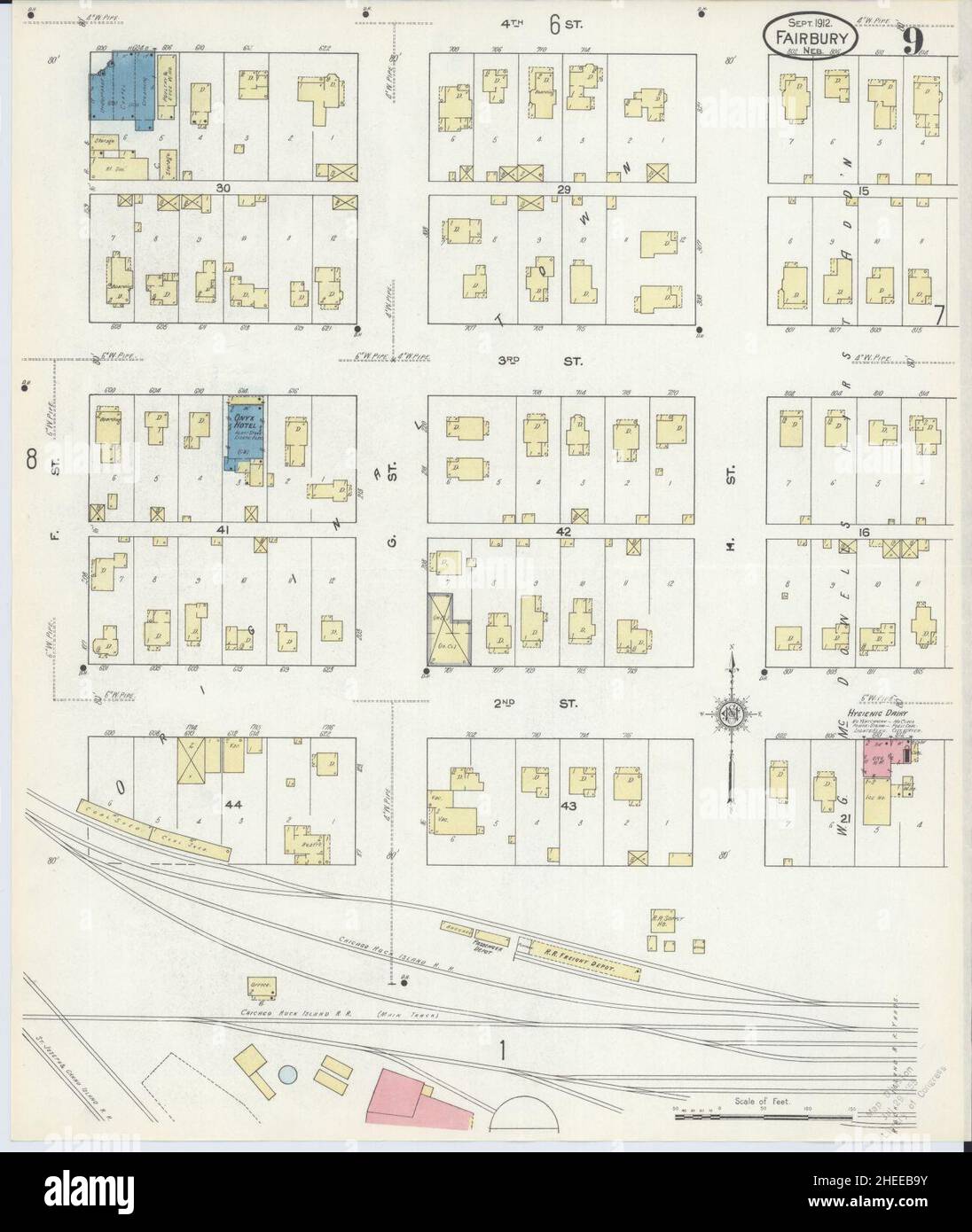 Map of fairbury nebraska hires stock photography and images Alamy
