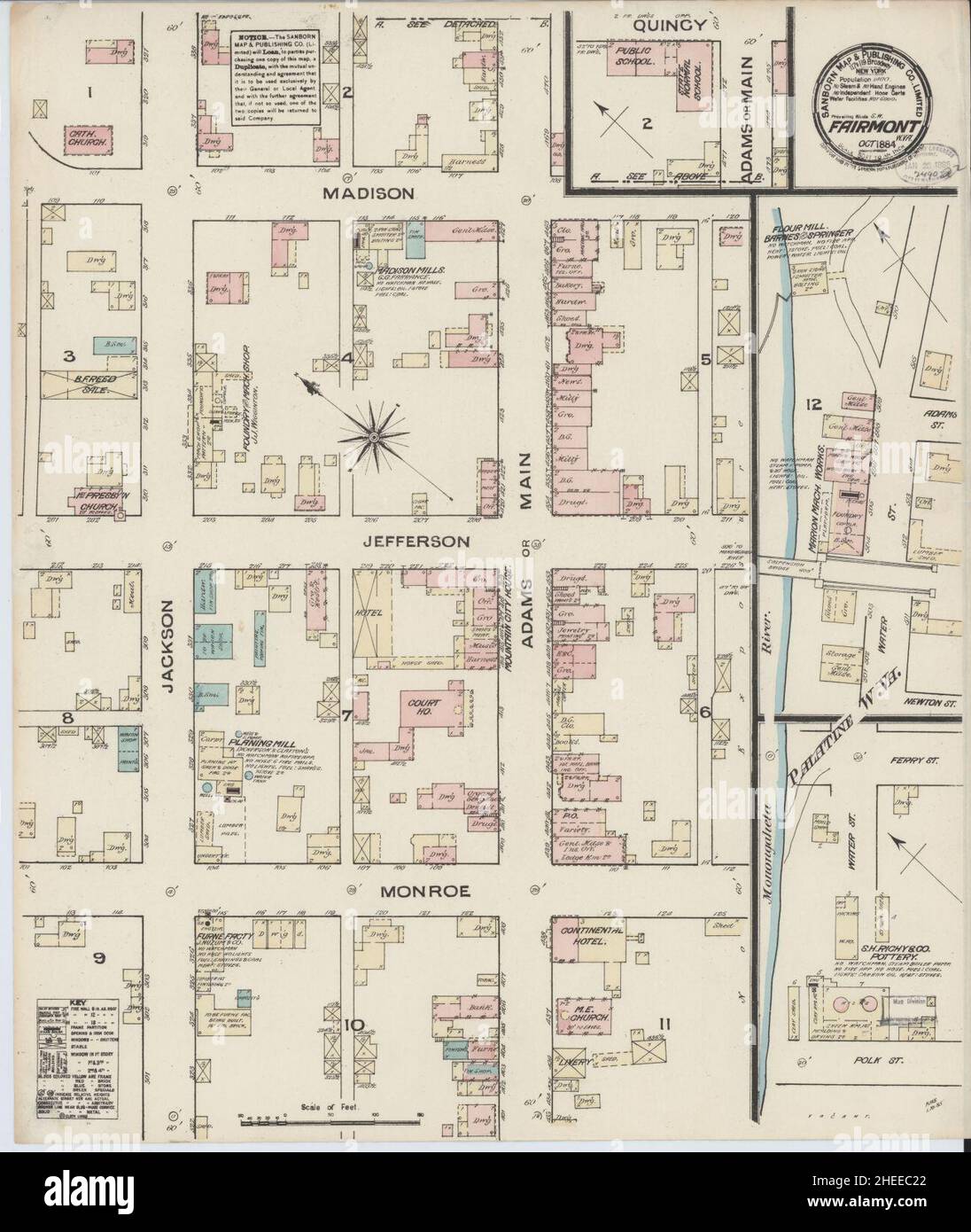 Sanborn Fire Insurance Map from Fairmont, Marion County, West Virginia