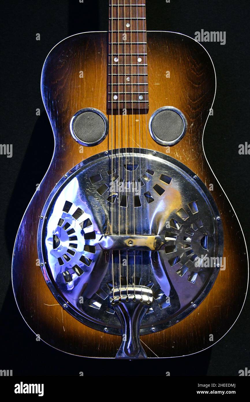 London Britain 20190327 The David Gilmour Guitar Collection at