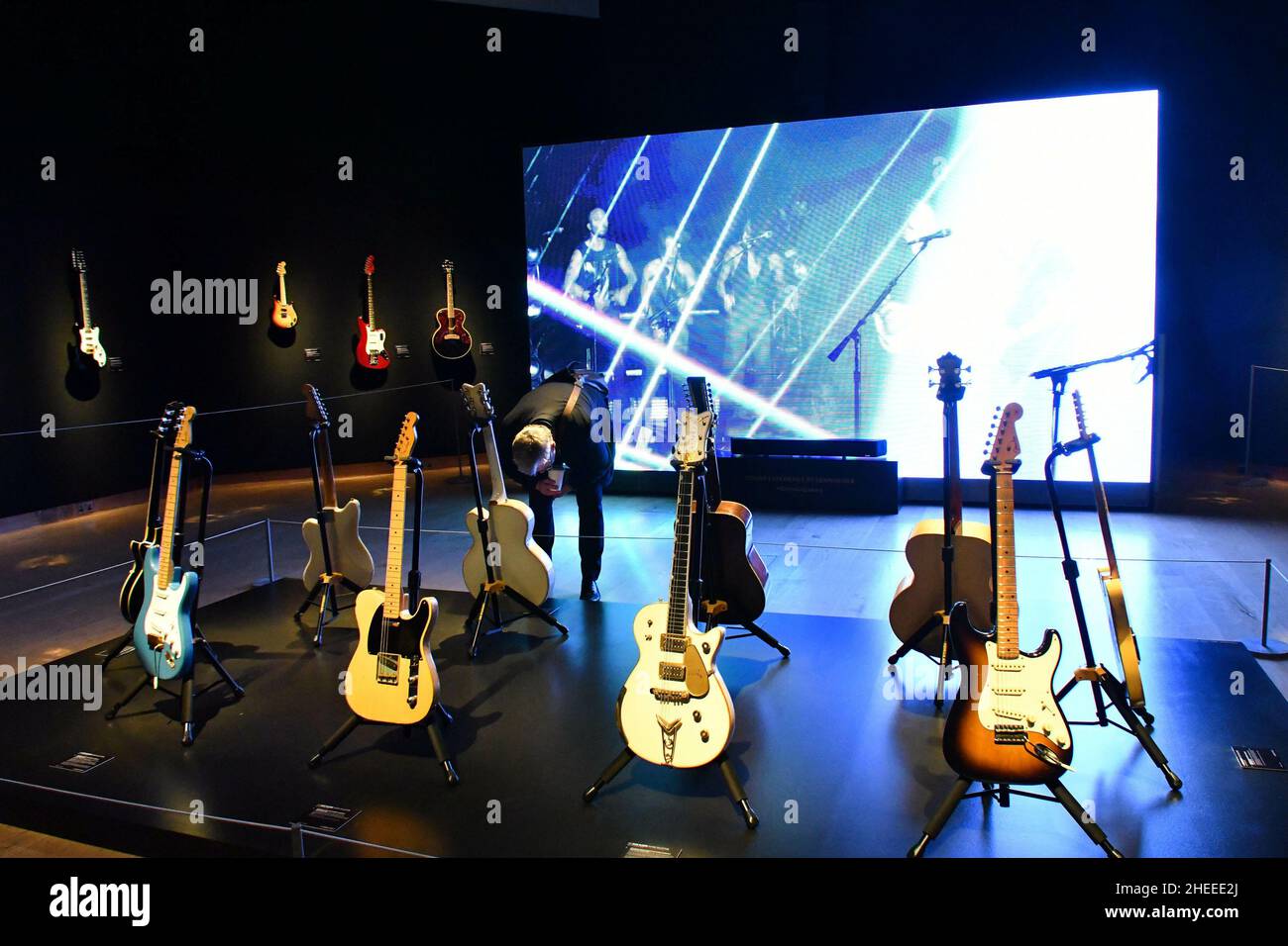 London Britain 20190327 The David Gilmour Guitar Collection at