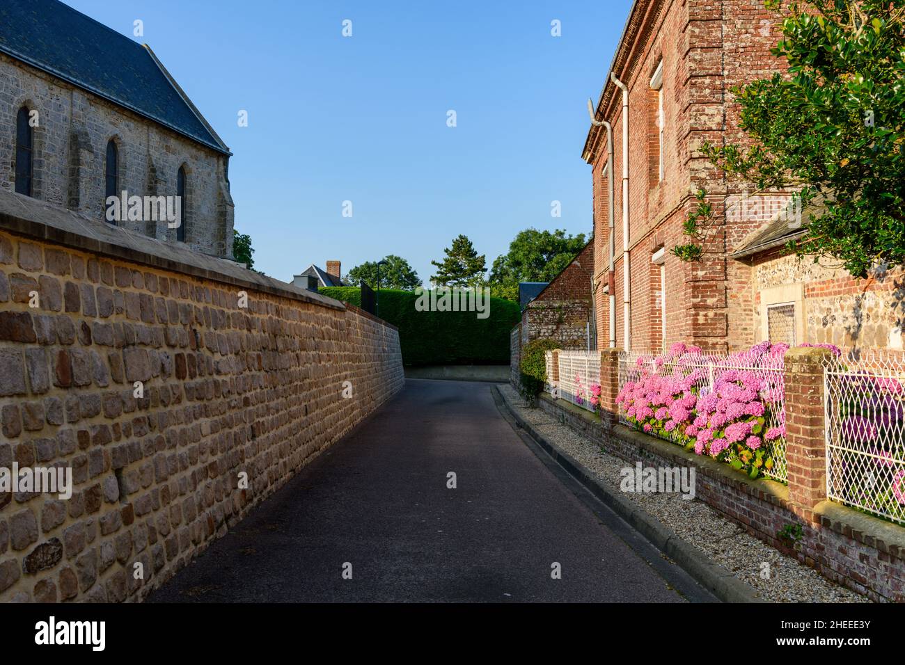 This landscape photo was taken in Europe, France, Normandy, Seine ...