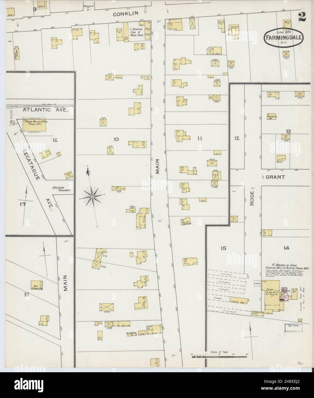 Farmingdale Map Hi Res Stock Photography And Images Alamy   Sanborn Fire Insurance Map From Farmingdale Nassau County New York 2HEEEJ2 