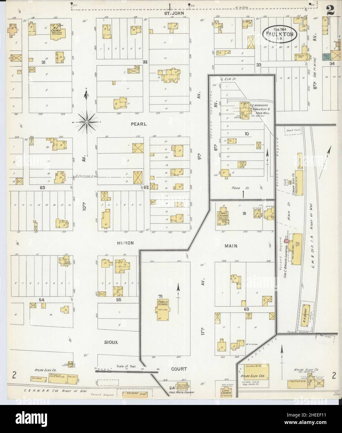 Faulkton south dakota map hires stock photography and images Alamy