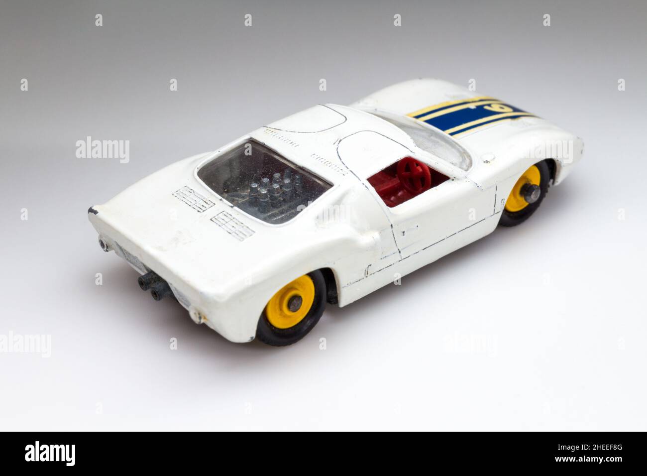 Lesney Products Matchbox model toy car 1-75 series no. 41 Ford GT 40 Stock Photo