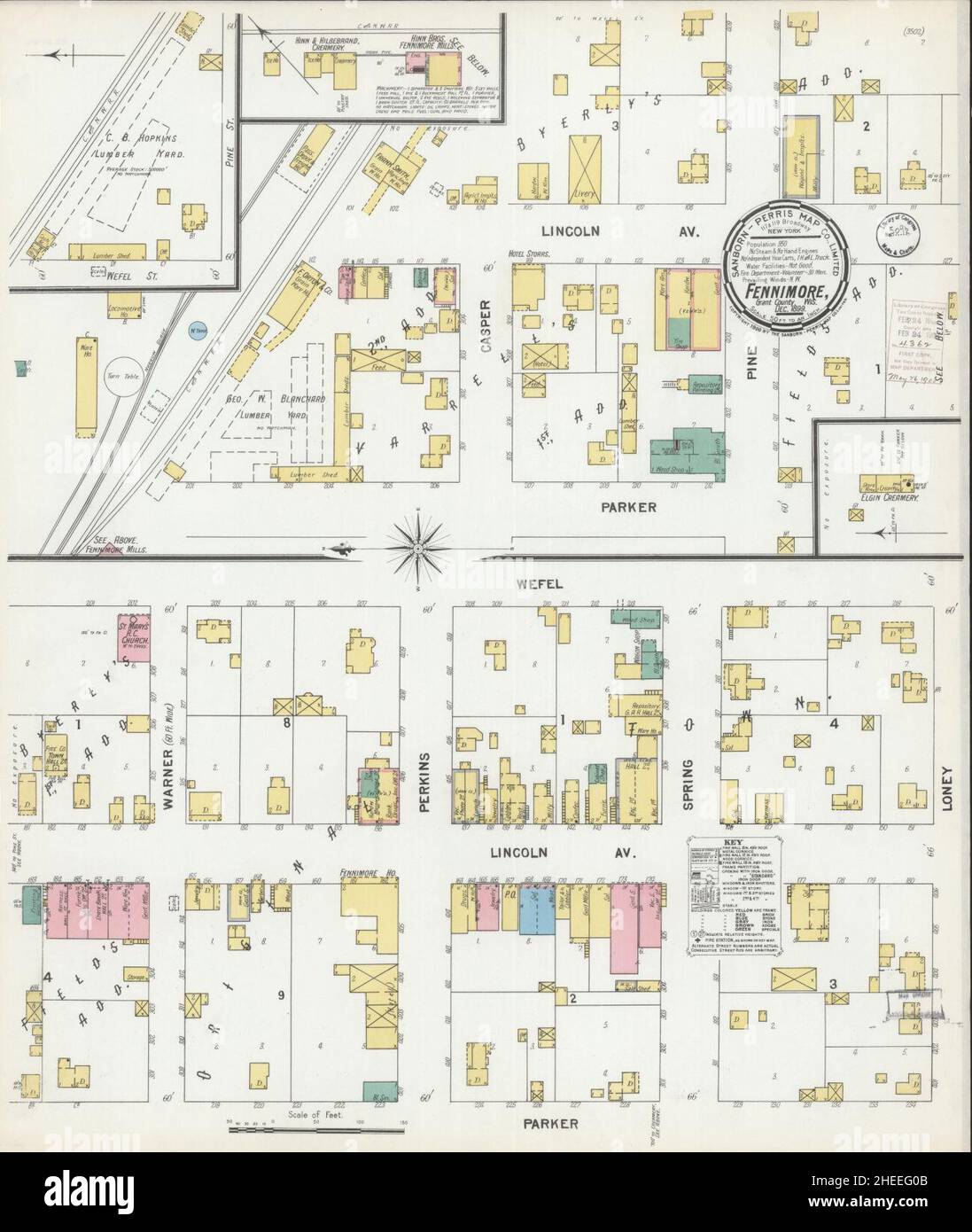 Map of fennimore wisconsin hires stock photography and images Alamy