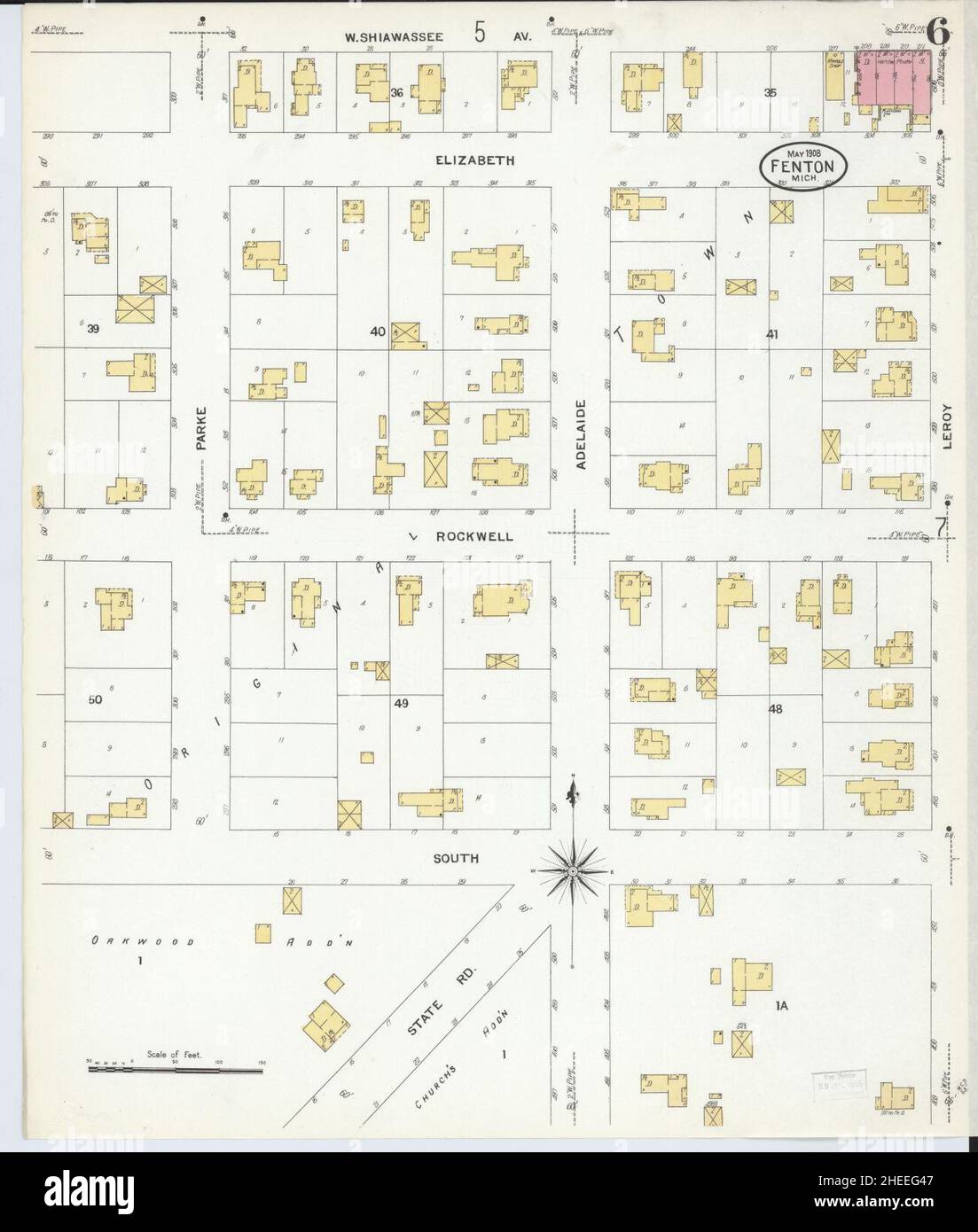 Fenton michigan map hires stock photography and images Alamy