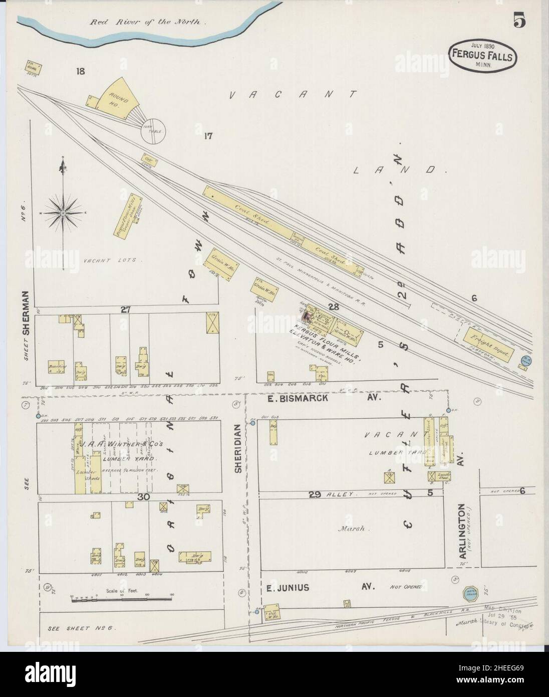 Sanborn Fire Insurance Map from Fergus Falls, Otter Tail County