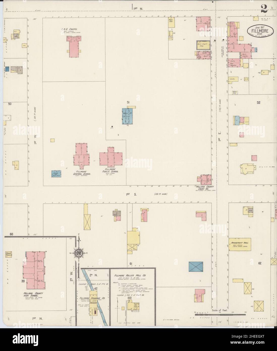 Map of fillmore utah hires stock photography and images Alamy