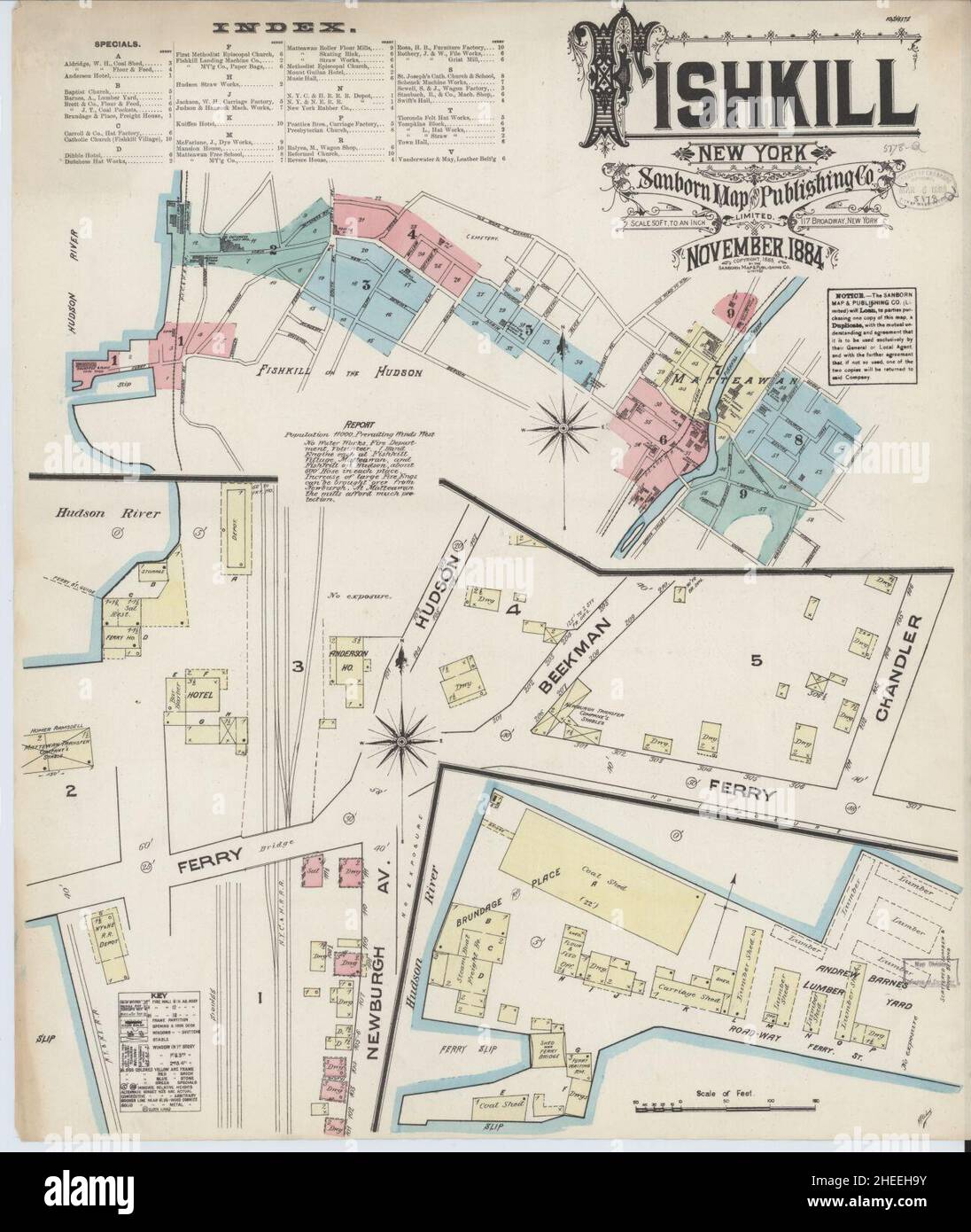 Map of fishkill new york hires stock photography and images Alamy