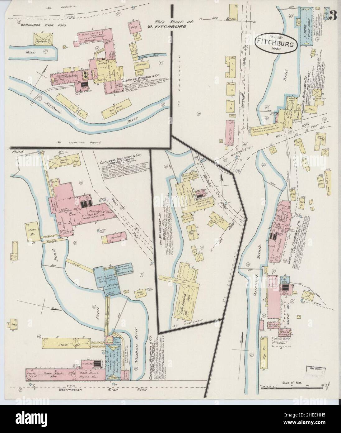 Sanborn Fire Insurance Map from Fitchburg, Worcester County ...