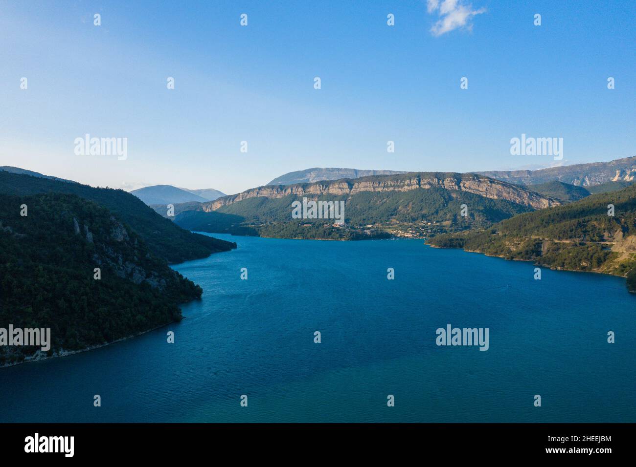 This landscape photo was taken in Europe, in France, Provence Alpes ...