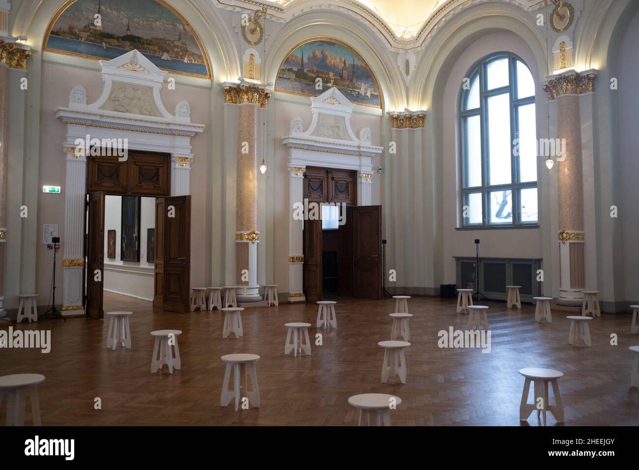 Riga, Riga, Latvia. 9th Jan, 2022. Latvian National Museum of Art. Riga, capital of Latvia. (Credit Image: © Uygar Ozel/ZUMA Press Wire) Stock Photo